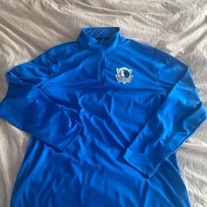 Dallas Mavericks Blue Quarter-Zip Pullover Like New